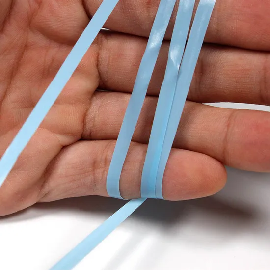 High Quality Eco-Friendly Light Blue Clear TPU Mobilon Tape Elastic Tape for Bikini/Underwear