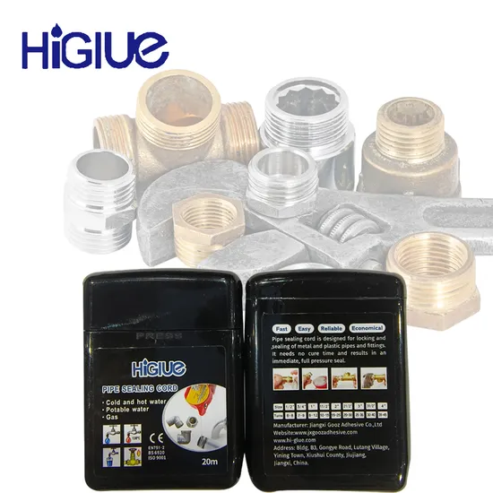 Gas Line PTFE Thread Seal Tape Thread Sealing Cord Customize Logo Instant Seal 20m 50m 160m