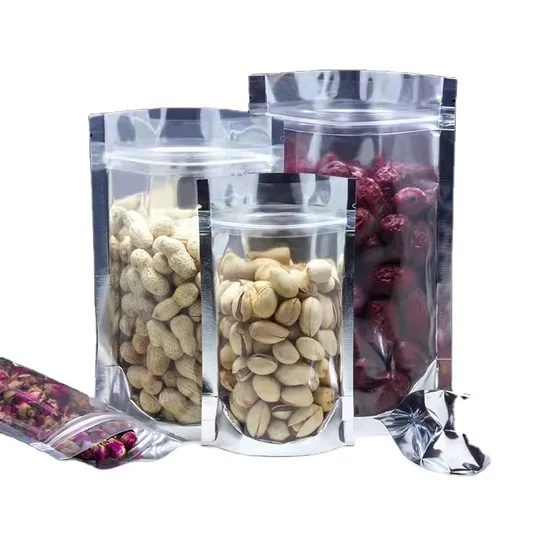 Stand up Pouch Food Packaging Food Grade Material Customize Design Logo with Zipper Bags