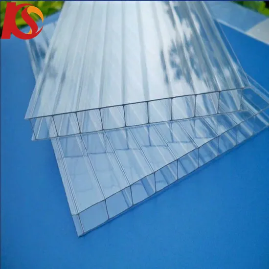 Transparent Polycarbonate Hollow Roofing Panel Sheet