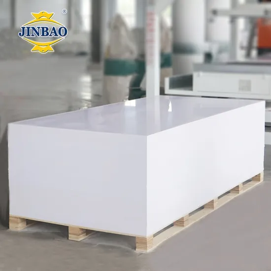 Jinbao 2mm 10mm 1220*2440 Supplier Celuka Rigid Furniture Lamination Waterproof Colorful High Density Custom Plastic Board 3mm 5mm 18mm White PVC Foam Sheet