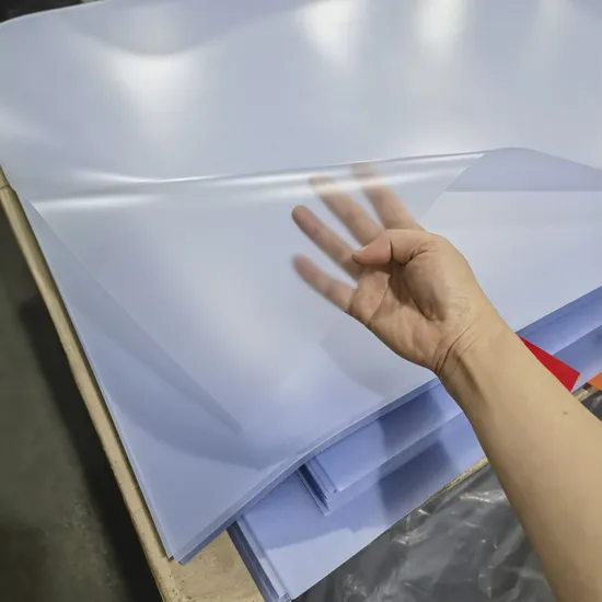 PVC Sheet 0.3mm Rigid Coarse PVC Sheet Customize Size for Printing
