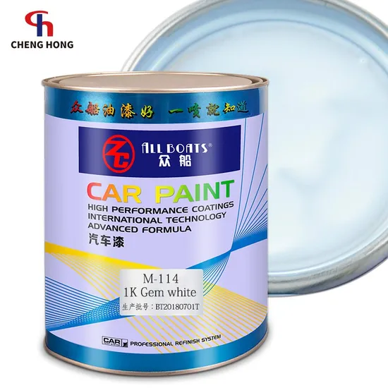 1K Solid Gem White Automotive Paint