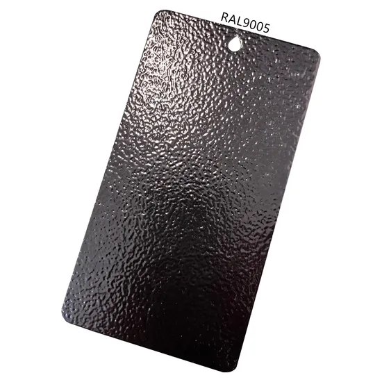 Electrostatic Epoxy Polyester Hybrid Powder Coating Black Ral9005 Wrinkle/Texture