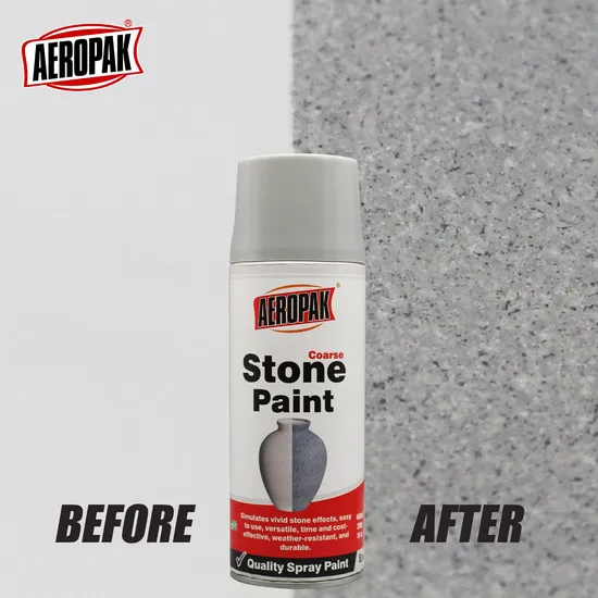 Aeropak 400ml Aerosol No Odor Gravel Flooring Stone Texture Effect Exterior House Paint Artificial Coarse Stone Spray Paint