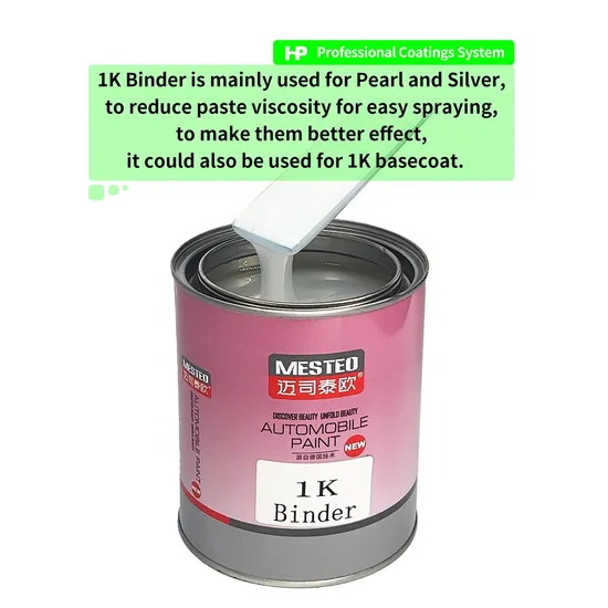Hengpu HS 1K Binder Factory OEM Auto Paint Lacquer Easy Operation Chinese Supplier Car Paint Refinish