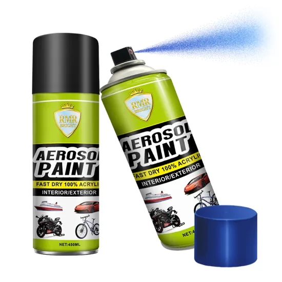 High Quality Free Sample Acrylic Color Aerosol Car Paint Spray Cans Gold, Acrylic for Cars