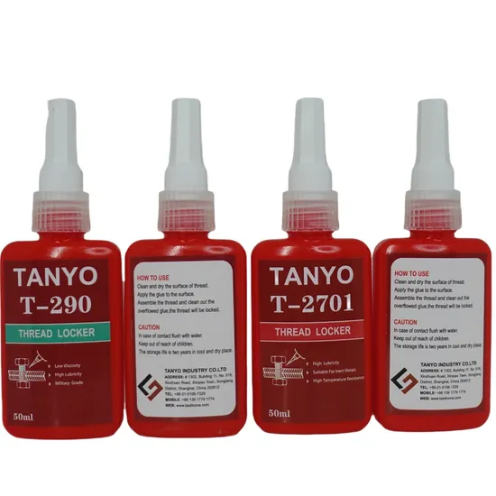 High Strength Chemical Resistant Anaerobic Thread Locker Anaerobic Adhesive Fastener Anti Loosening Seal Thread Sealant