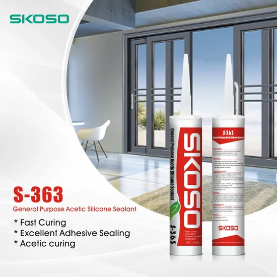 Fast Curing General Purpose Acetic Silicone Sealant in Tube for Glass Aluminium Windows and Doors