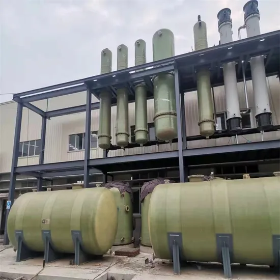 FRP GRP Fiberglass Composite Vertical HCl Storage Tank