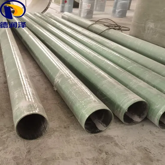 FRP GRP Above Ground Supply Liquid Water Pipe