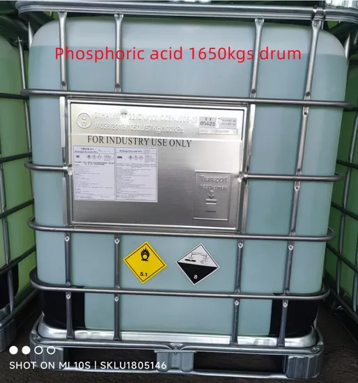 Hot Selling China High-Quality Phosphoric Acid 85% for Food Grade High-Quality Supply Factory Price Phosphoric Acid