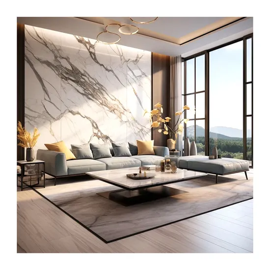 Faux Flexible 3D Printing PVC Plastic Decorative Wall Panel & Board UV Marble Sheet