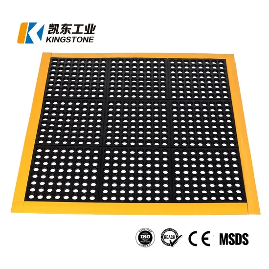 Anti Slip Interlocking Safety Anti-Fatigue Tility Kitchen Rubber Hollow Mats