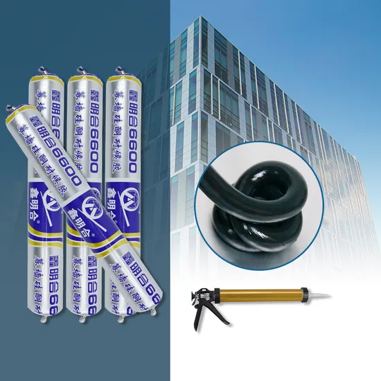Guangdong Sausage Caulk 600ml Quick Dry Roof Gutter Windows Outdoor Structural Waterproofing Neutral White Chemical Silicone Sealant Adhesive Wholesale 320ml