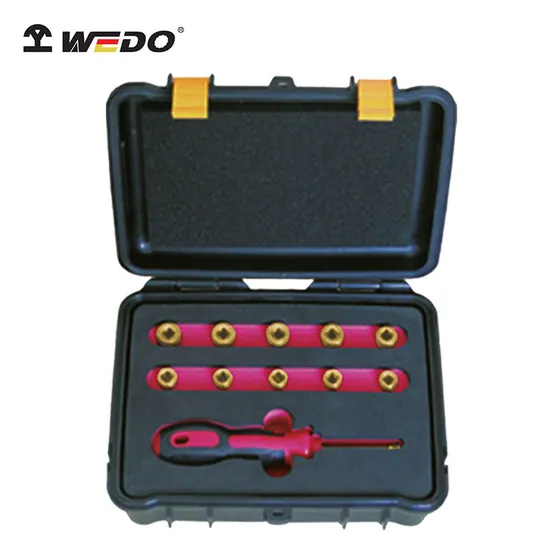 Wedo Hot Sale Sparkless 11PCS Aluminium Bronze Non-Sparking 1/4" Dr Socket Set