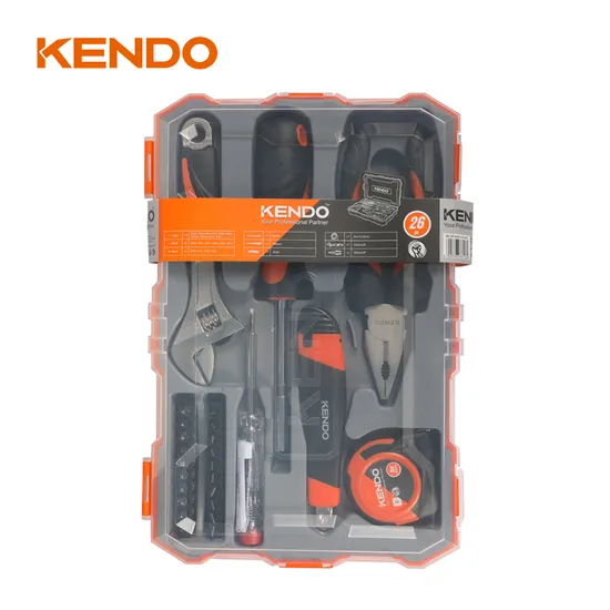 Kendo Compact Family Tool Kit 13PC Household Set Save Space and Easy for Storage