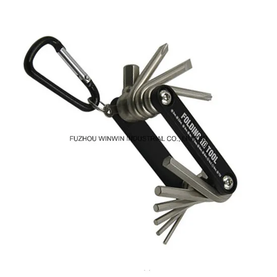 10PCS Folding Allen Hex Key Set Wrench Set (WW-KJHW10)