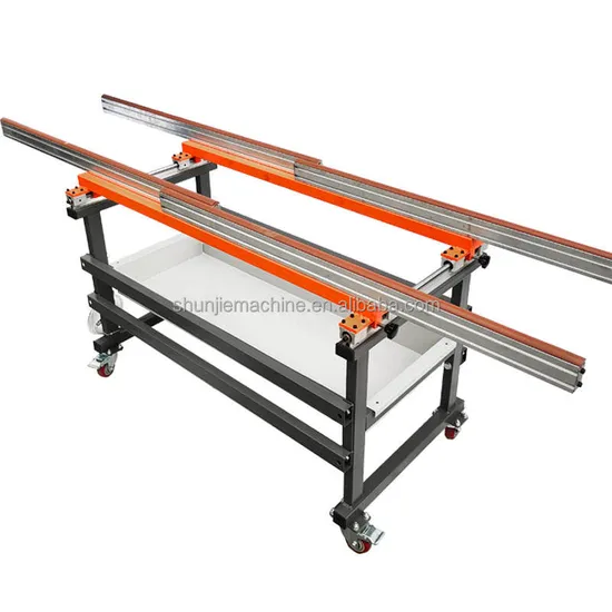 0.6X1.2m Sliding Window Assembly Table with Telescopic Boom Aluminum Door Frame Assembly Workbench Table with Toolbox