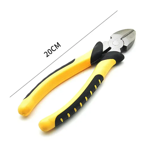 Professional Combination Pliers with Plastic Handle, Polish Finish/Satin/Nickle Plated, Carbon Steel, Strength Gripping Jaws