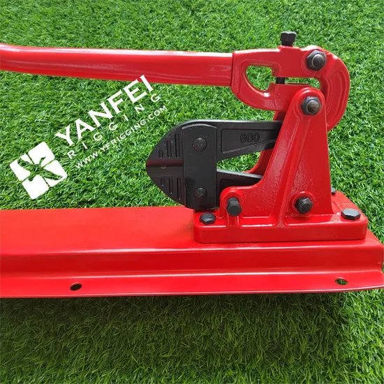24" Fixed Wire Rope Cable Cutter Bench Type Hand Swager