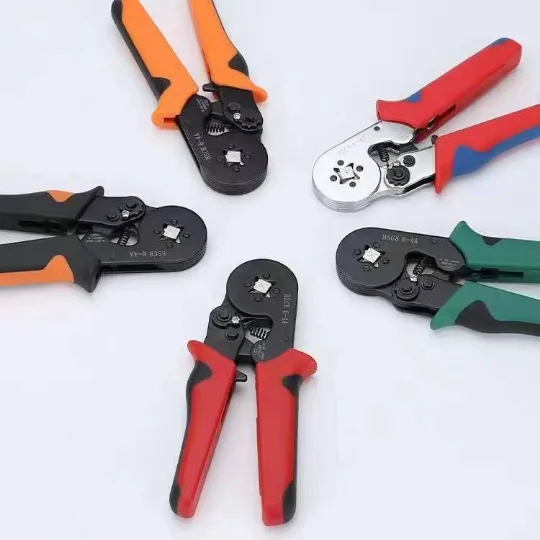 Tubular Terminal Crimping Pliers Hsc8 6-4A +1200PCS Crimper Wire Mini Ferrule Crimper Tools Household Electrical Kit with Box