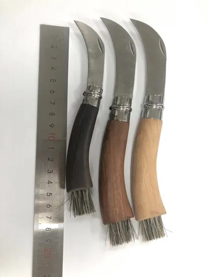 Mushroom Knife with Wood Handle