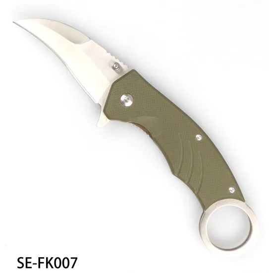 420/440c/9cr18MOV/D2 Steel Blade Folding Knife with Pocket Clip (SE-FK007)