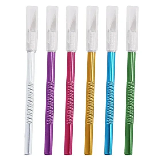 Precision Hobby Knife Stainless Steel Blades for Arts Crafts PCB Repair Leather Films Tool Pen Multi Purpose DIY