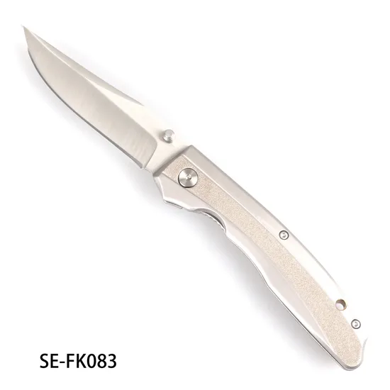 420/440c/9cr18MOV/D2 Steel Blade Folding Knife with Pocket Clip (SE-FK083)