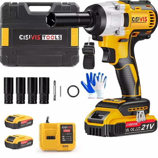 Cisivis Customized Power Wrenches, OEM/ODM Impact Wrench, 350nm Cordless Impact Wrench