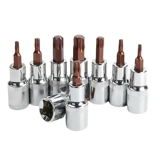 Square Drive Hex Allen Key Iron Repairing Tool Socket Set Electric Wrench