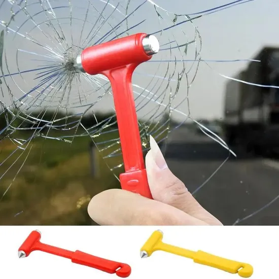 High Quality Car Emergency Safety Hammer Seat Belt Knife ABS Carbon Steel Car Auto Car Window Glass Breaker