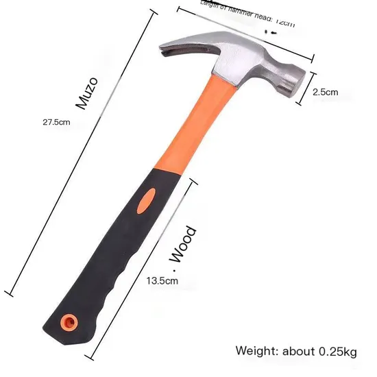 High-Quality Machinist Hammer with Wooden and PVC Handles