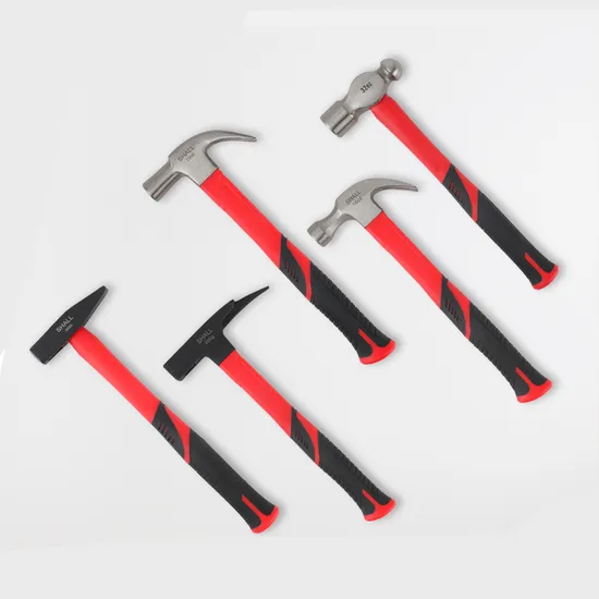 5 Piece Finberglass Handle High Carbon Steel 16oz Steel Claw Hammer 32oz Ball Bean Pein Hammer House Decoration Car Maintenance