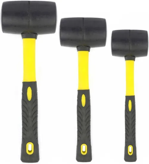 Professional Roofing Tile Floor Installation Soft Face Solid Deadhead Rubber Sledge Mallet Hammer