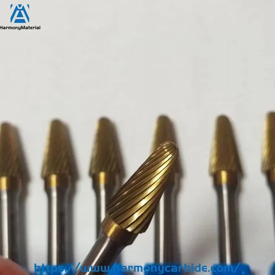 Coated Imperial Sizes Deburring Charmfering Cemented Carbide Files Rotary Burrs