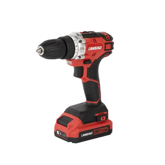 Lanbiao Professional Quality Electric Tools 10mm 20V Cordless Brushless Drill 518
