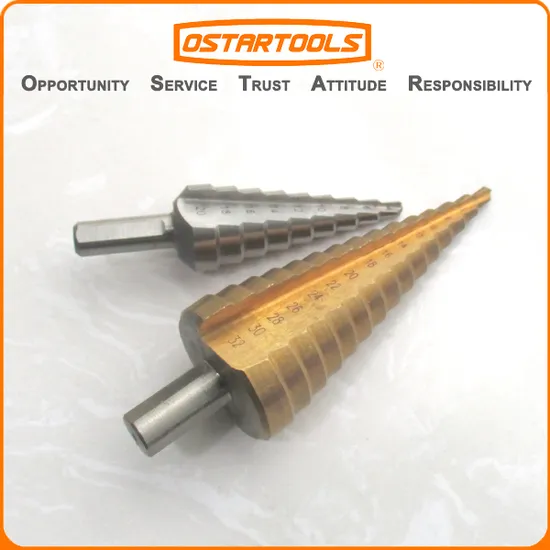 High Speed Steel Titanium Step Drill Bits
