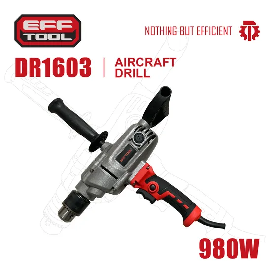 Efftool 16mm Handheld Electric Low Speed Drill Steel/Wood Drills Electric Drilling Machine