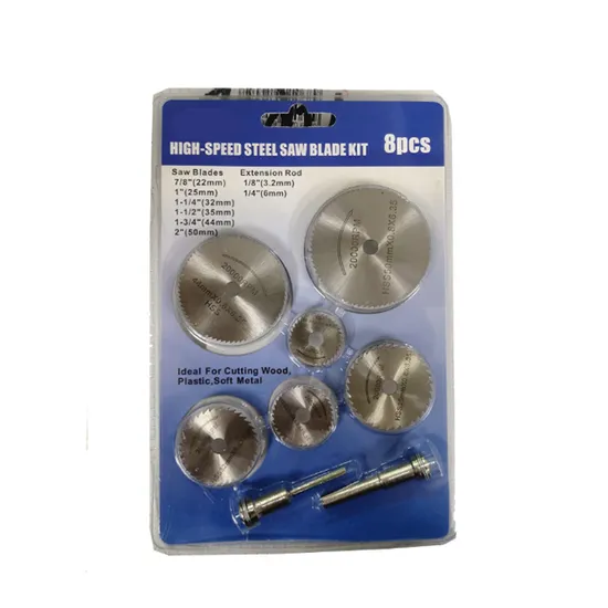 8PCS Circular Saw Blade HSS Saw Blade Kit