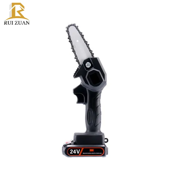 One-Hand Woodworking Lithium Battery Chainsaw Cordless Chain Saw Light Weight Portable Power Chain Saw for Wood Cutting