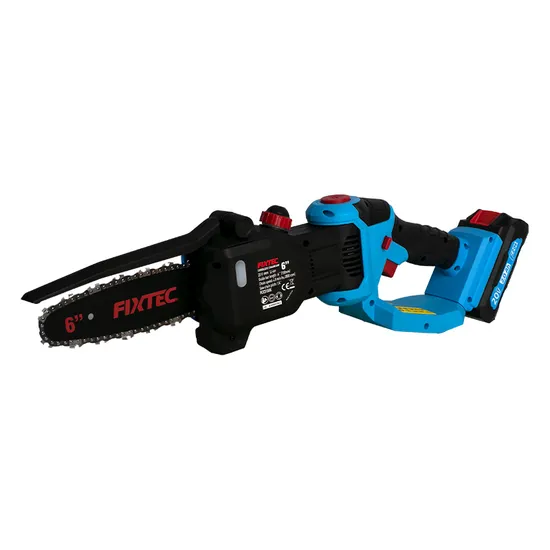 Fixtec Mini Chainsaw Cordless 6-Inch Power Chain Saw 20V Handheld Small Chainsaw for Wood Cutting Tree Trimming