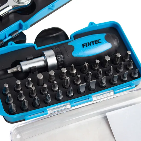 Fixtec Multifunctional Repair Tool 38PCS Mini Ratchet Wrench High Precision Screwdriver Tool Set