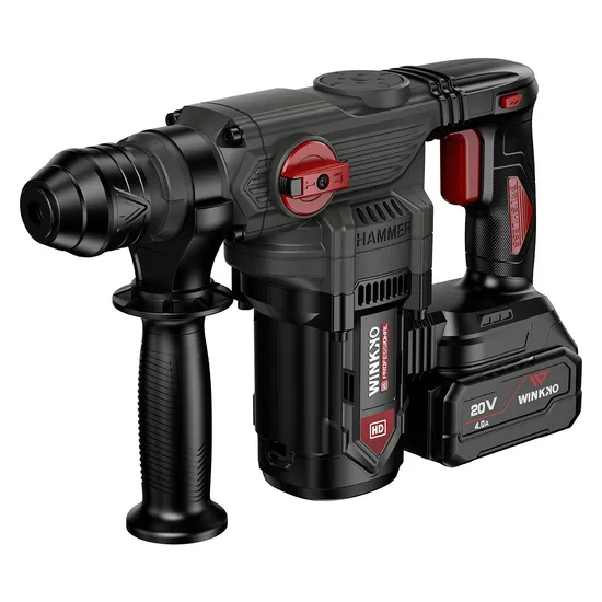 New Brushless 18V 20V Hand Portable Power Tool Cordless Electric Rotary Hammer Rechargeable Li-ion Battery