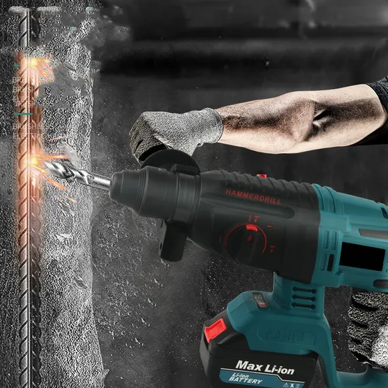 Professional Manufacturer Power Tools Cordless Electric Hammer Drill