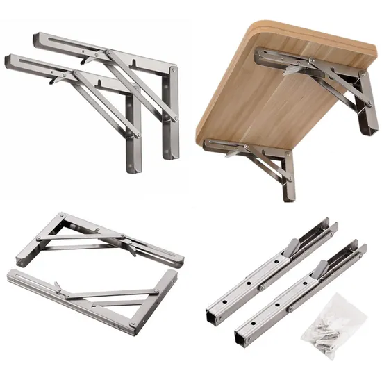 Factory Folding Bench Brackets Heavy Duty 18 Inch Stainless Steel Triangle Folding Angle Bracket