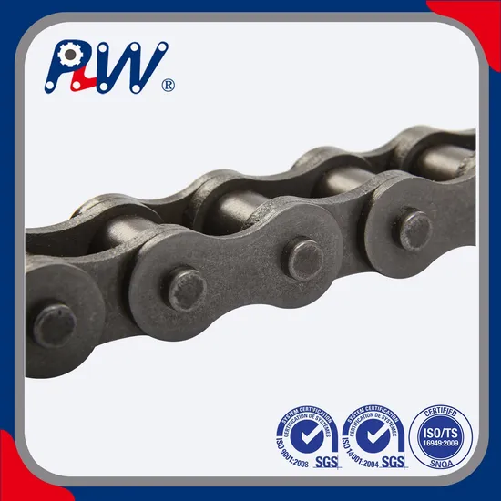 High Quality ISO Standard Short Pitch Precision Simplex Hardware Motorcycle Industrial Roller Chain (40-1, 50-1, 60-1, 08B-1, 10B-1)