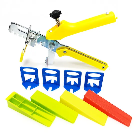 Tile Leveling System with Tile Leveler Spacers Clips Reusable Wedges Pliers