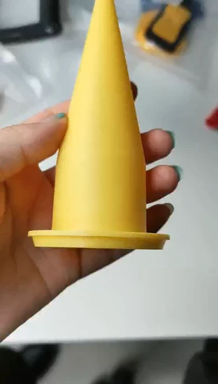 Colourful Yellow Cone Plastic Nozzle for Caulking Gun Caulk Nozzle